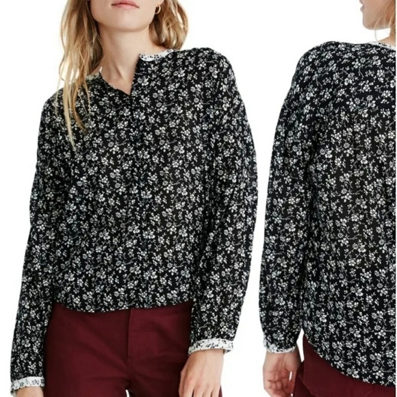 Madewell Print-Mix Meadow Shirt in Branch Floral Large - Picture 1 of 7